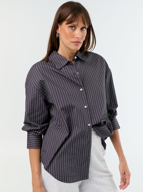 Camisa de manga comprida - Kiabi Camisa de manga comprida - Kiabi