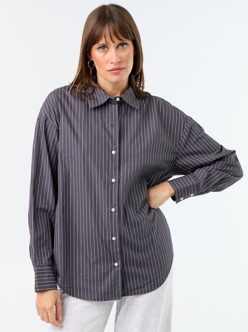 Camisa de manga comprida - Kiabi Camisa de manga comprida - Kiabi