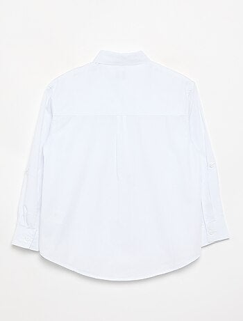 Camisa de manga comprida de algodão