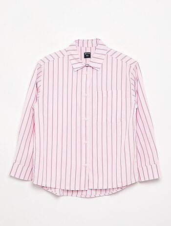 Camisa de manga comprida de algodão