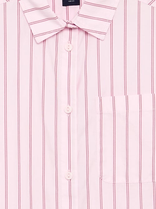 Camisa de manga comprida de algodão - Kiabi Camisa de manga comprida de algodão - Kiabi