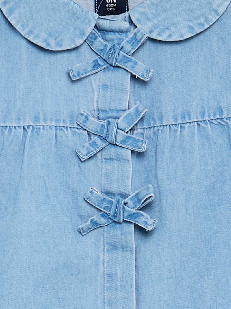 Camisa de manga comprida de Calças de ganga Azul - Kiabi