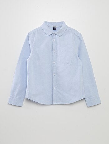 Camisa de manga comprida oxford