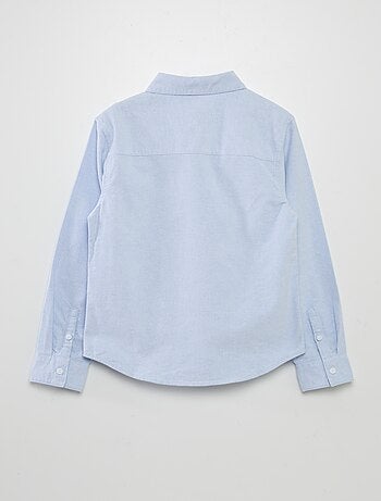 Camisa de manga comprida oxford