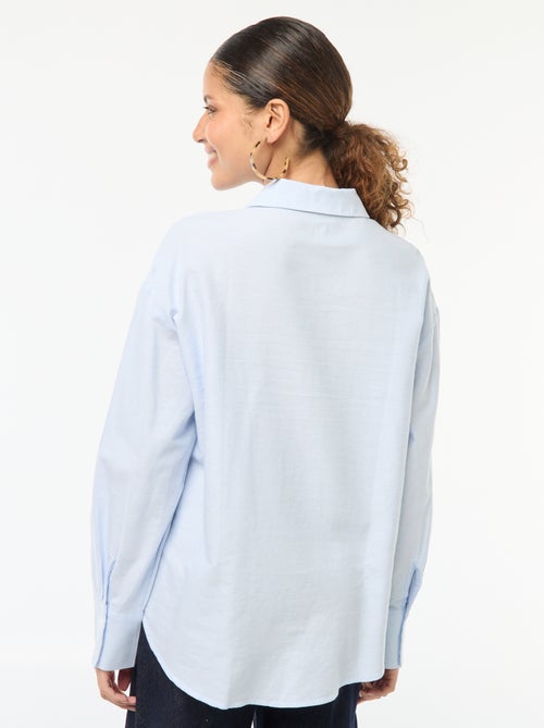 Camisa de manga comprida oxford - Kiabi