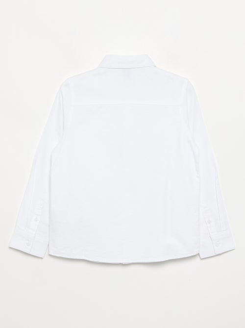 Camisa de manga comprida oxford - Kiabi