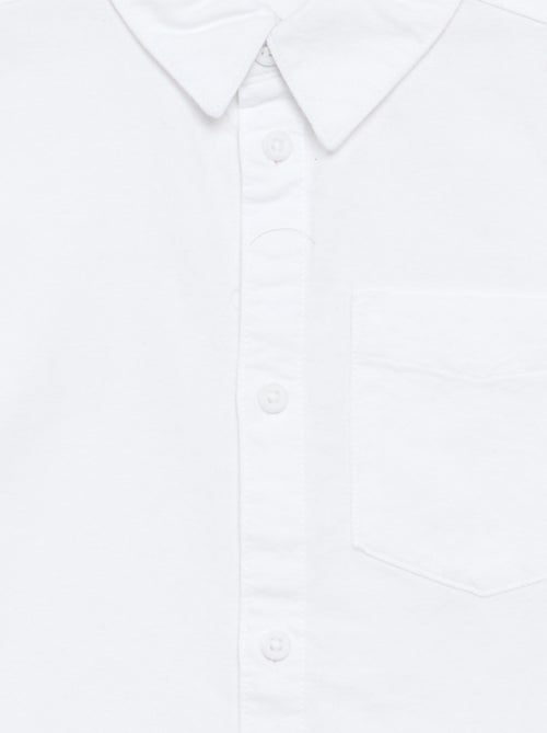 Camisa de manga comprida oxford - Kiabi