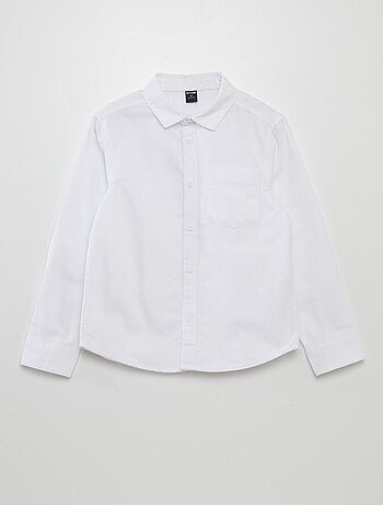 Camisa de manga comprida oxford