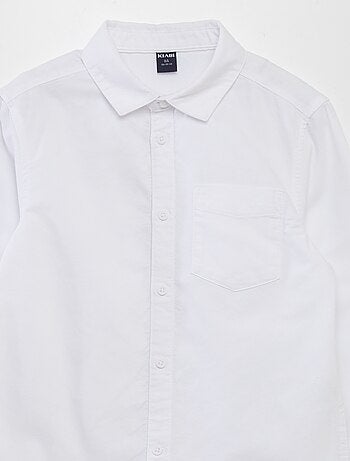 Camisa de manga comprida oxford