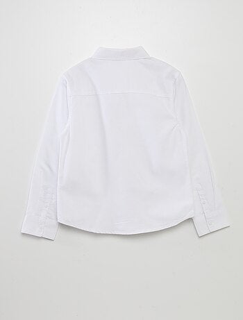 Camisa de manga comprida oxford