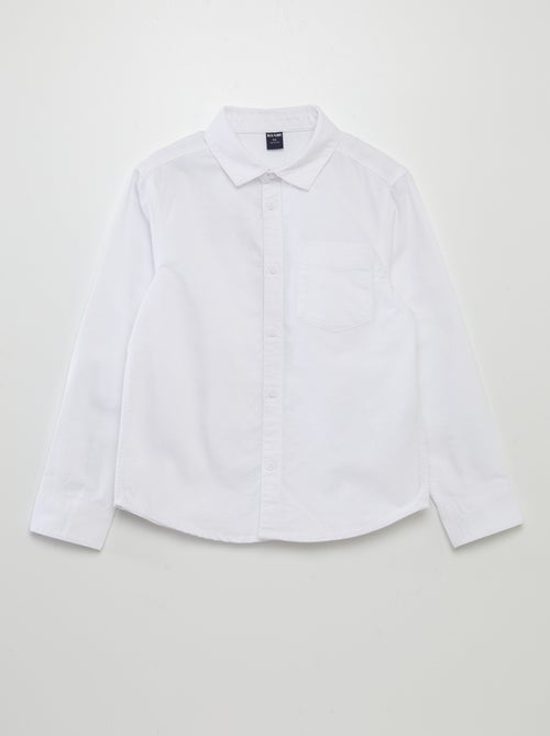 Camisa de manga comprida oxford - Kiabi