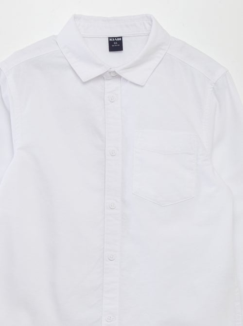 Camisa de manga comprida oxford - Kiabi