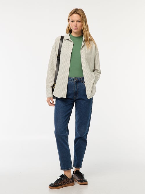 Camisa de manga comprida oxford - Kiabi