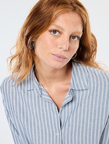 Camisa de manga comprida oxford