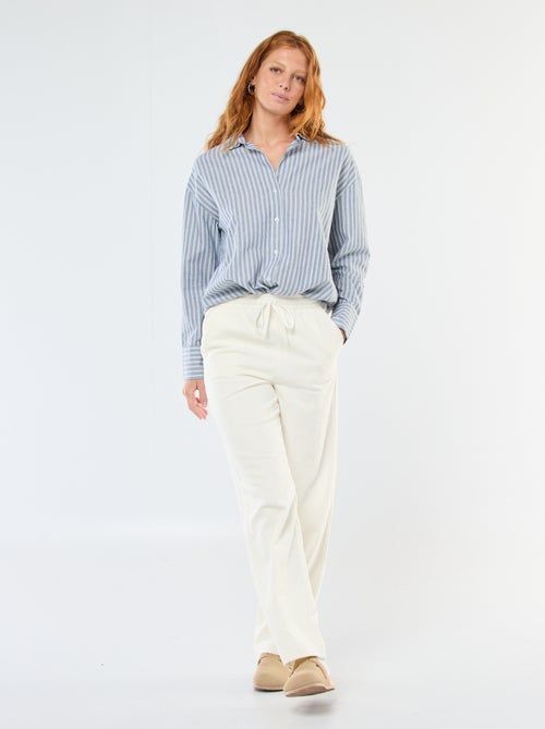 Camisa de manga comprida oxford - Kiabi