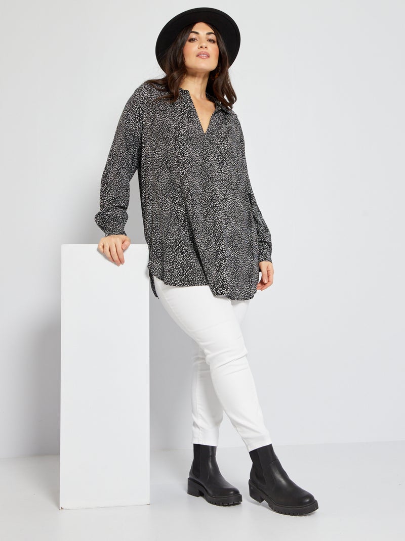 Camisa de manga comprida PRETO - Kiabi