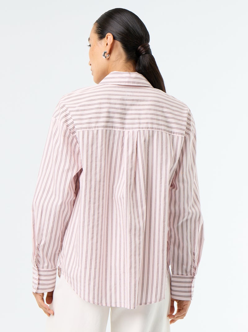 Camisa de manga comprida Rosa - Kiabi