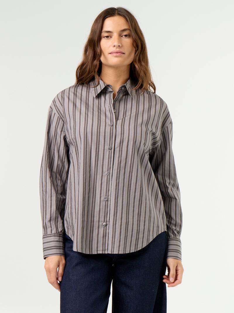 Camisa de manga comprida Violeta - Kiabi