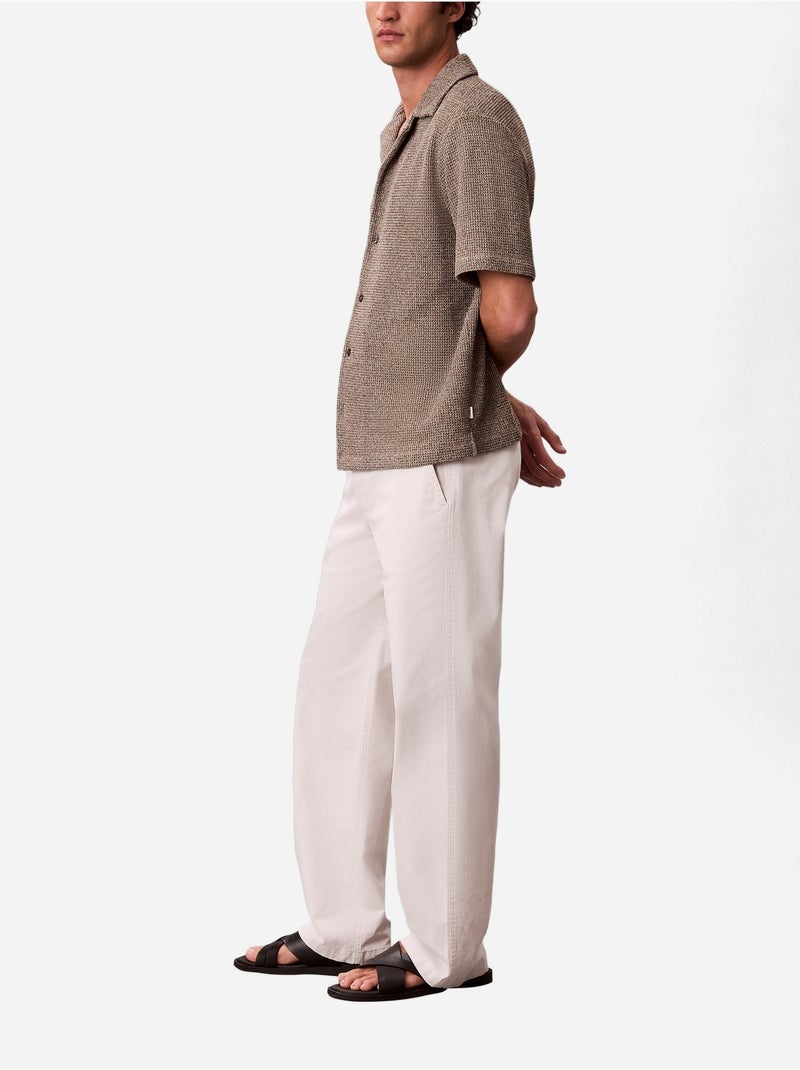 Camisa de manga curta - Calvin Klein Ecru - Kiabi