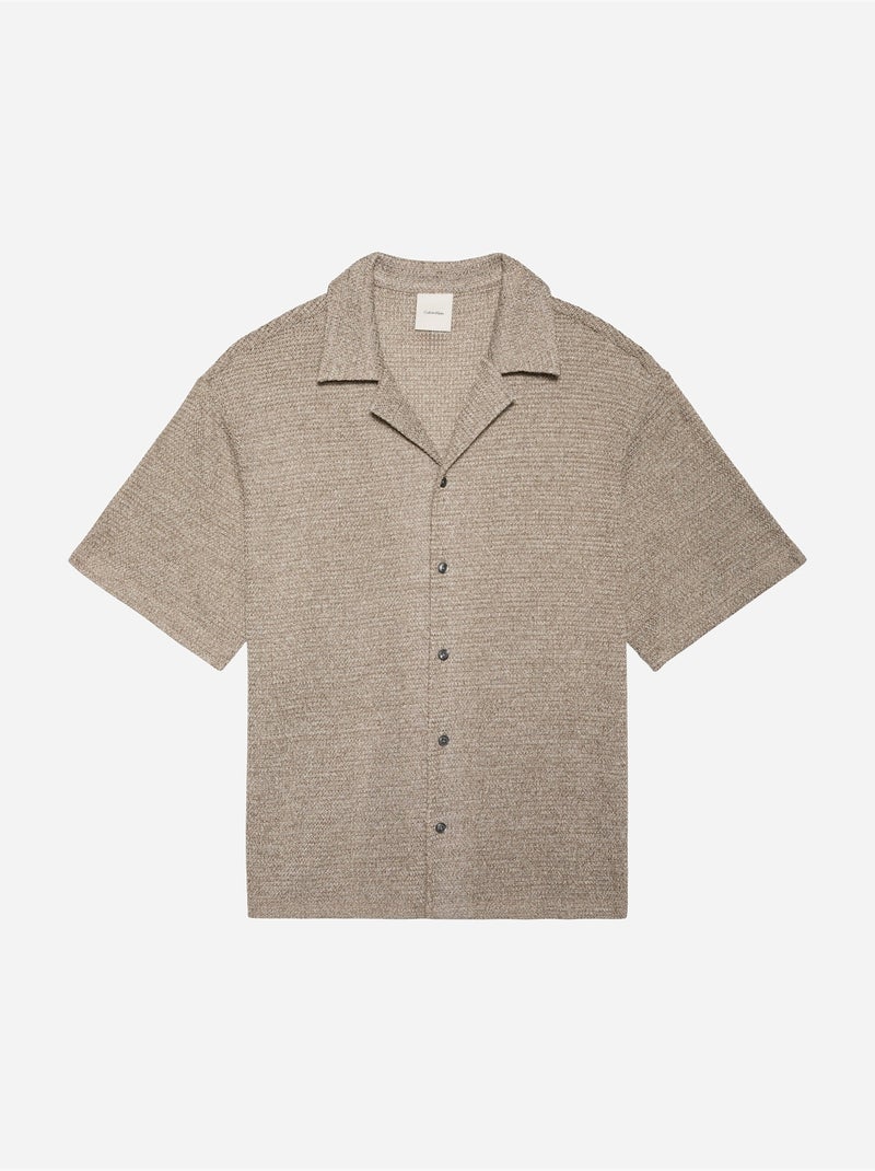 Camisa de manga curta - Calvin Klein Ecru - Kiabi