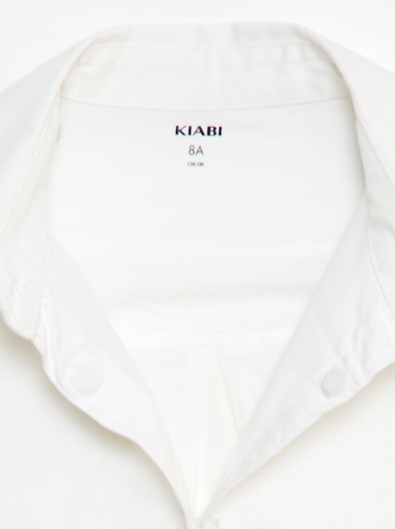 Camisa de manga curta - coleção fácil de vestir Branco - Kiabi