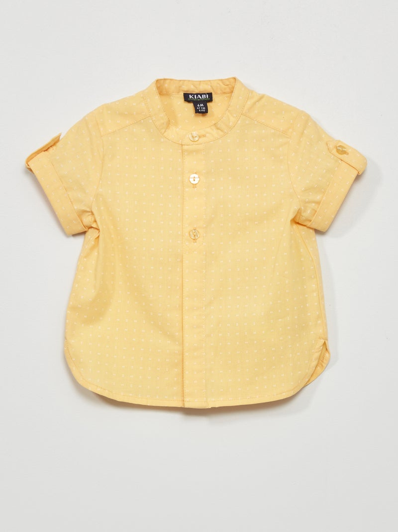Camisa de manga curta AMARELO - Kiabi
