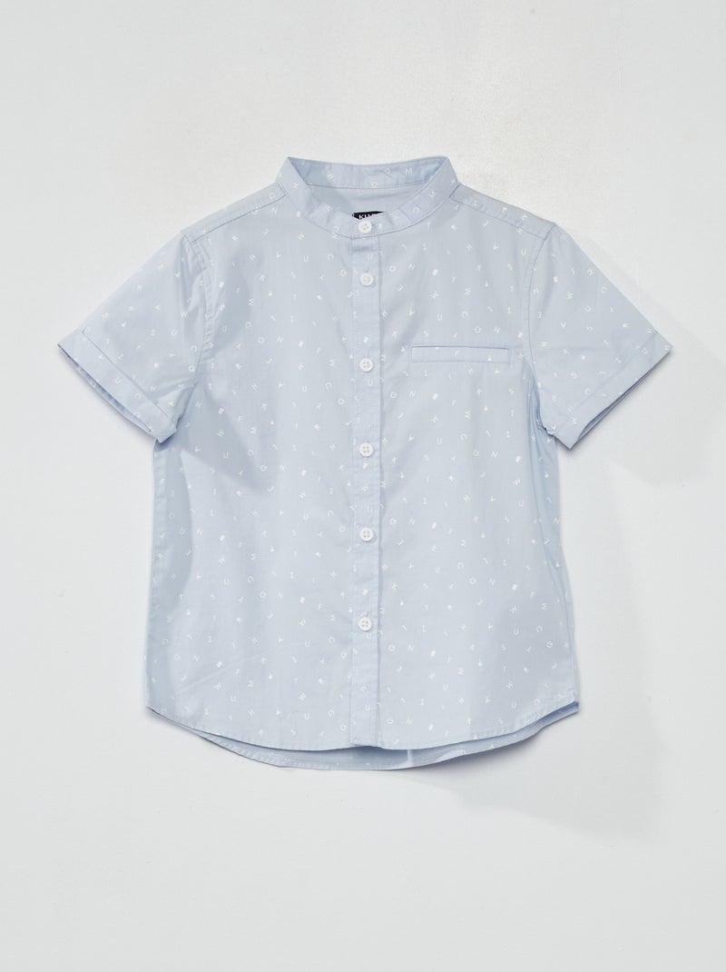 Camisa de manga curta AZUL - Kiabi