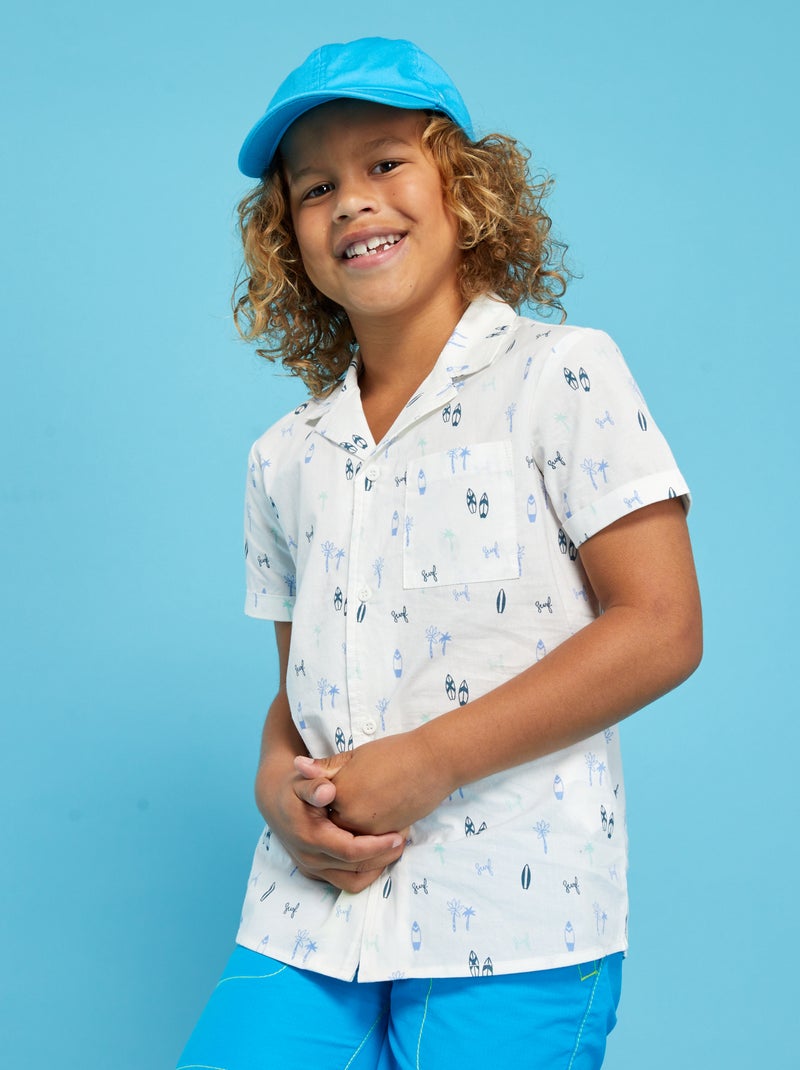 Camisa de manga curta BRANCO - Kiabi