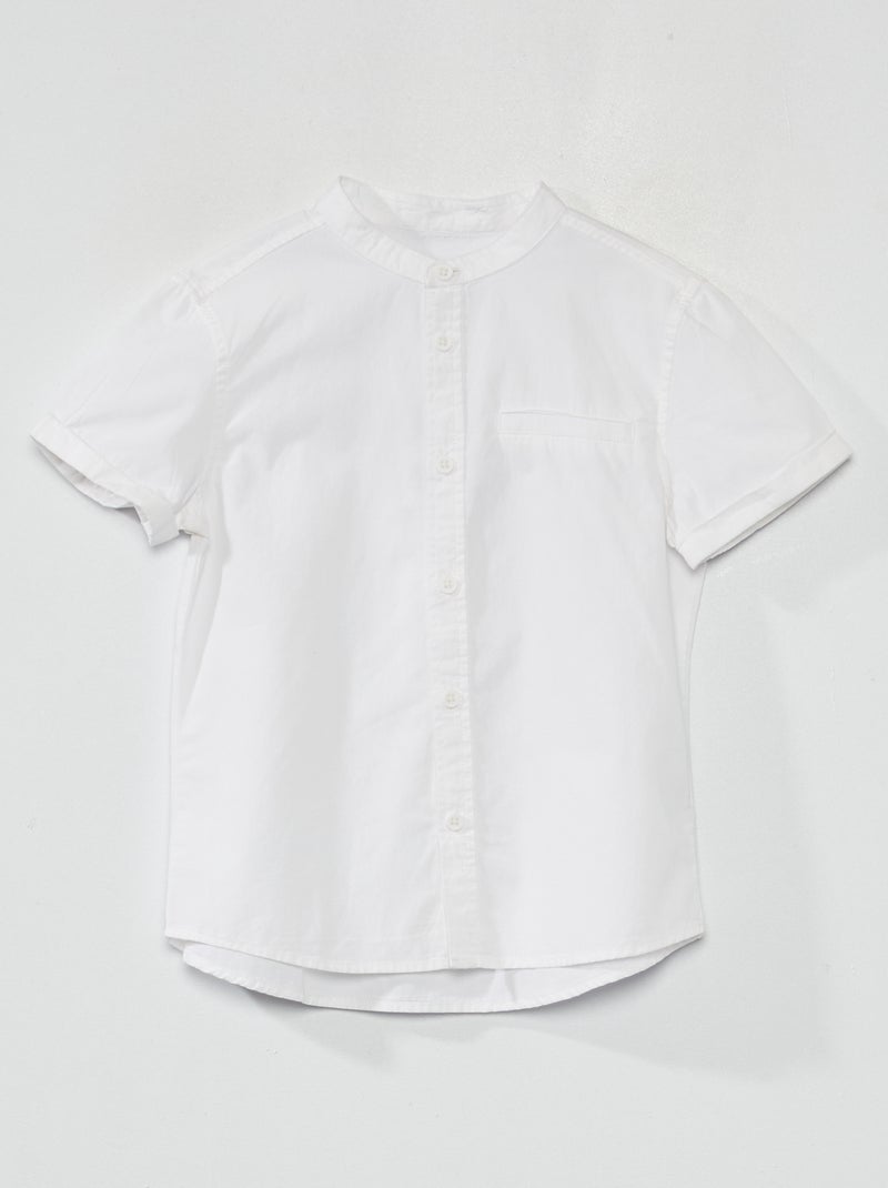 Camisa de manga curta Branco - Kiabi