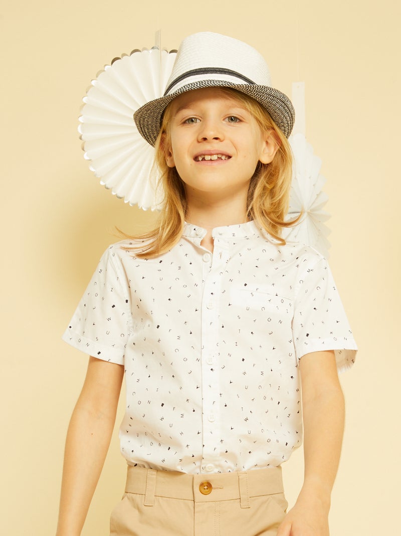 Camisa de manga curta BRANCO - Kiabi
