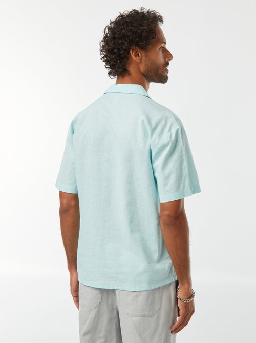 Camisa
 de manga curta com
 bolso frontal - Kiabi