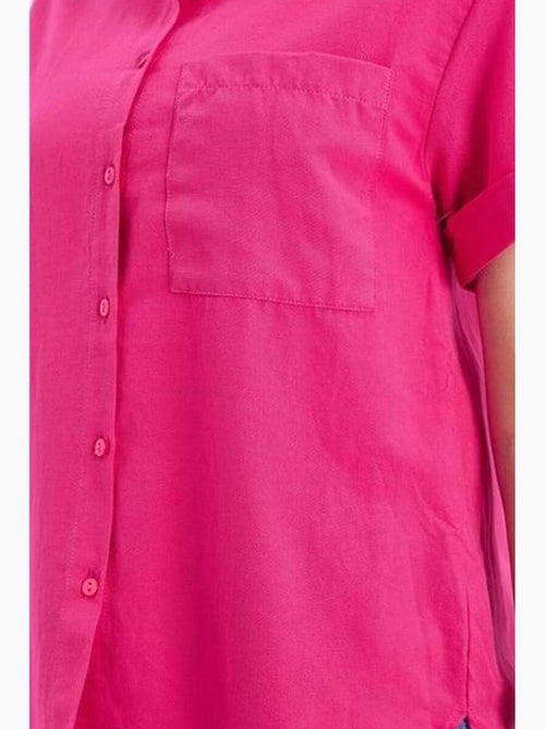 Camisa de manga curta com bolsos mixray - Kiabi