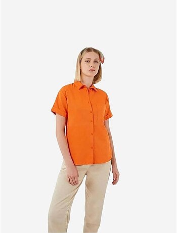 Camisa de manga curta com bolsos mixray