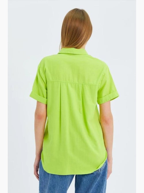 Camisa de manga curta com bolsos mixray - Kiabi Camisa de manga curta com bolsos mixray - Kiabi