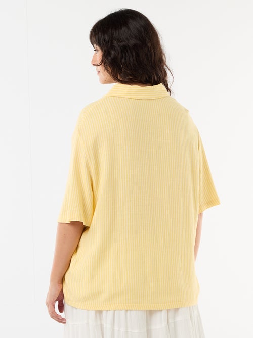 Camisa de manga curta com botões - Kiabi