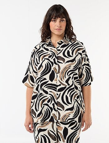 Camisa de manga curta com botões