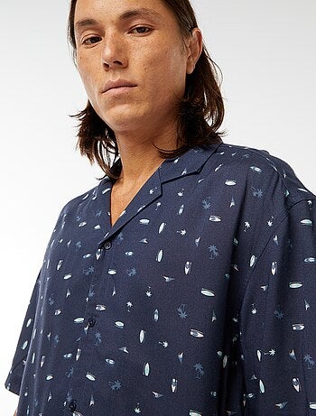 Camisa de manga curta com estampado