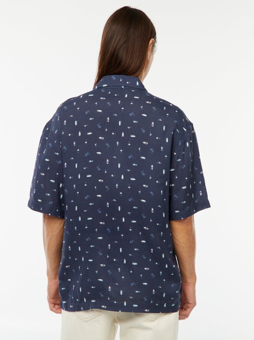 Camisa de manga curta com estampado - Kiabi