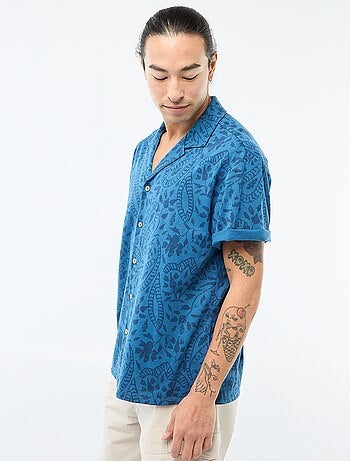 Camisa de manga curta com padrão