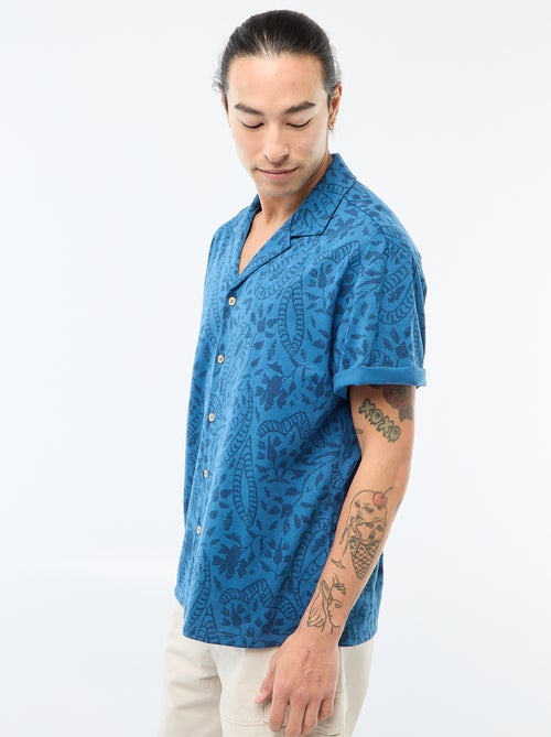 Camisa de Manga Curta com Estampado - Kiabi