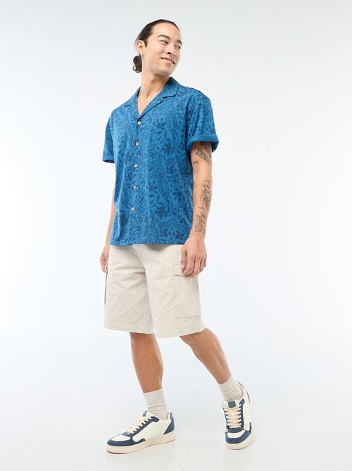 Camisa de Manga Curta com Estampado - Kiabi