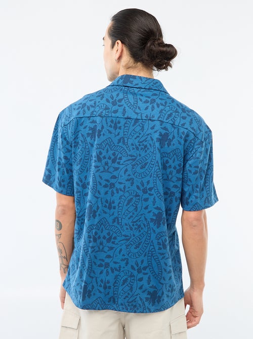 Camisa de Manga Curta com Estampado - Kiabi