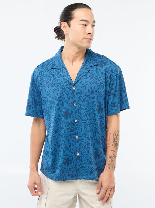 Camisa de Manga Curta com Estampado - Kiabi