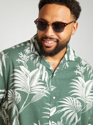 Camisa de manga curta com estampado