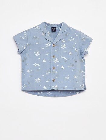 Camisa de manga curta com motivo