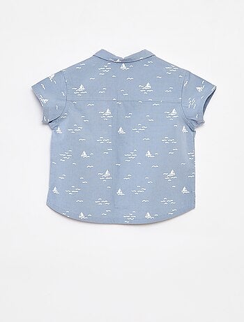 Camisa de manga curta com motivo