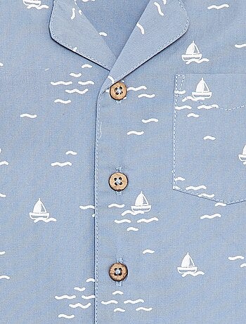 Camisa de manga curta com motivo