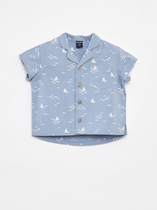 Camisa de manga curta com motivo - Kiabi