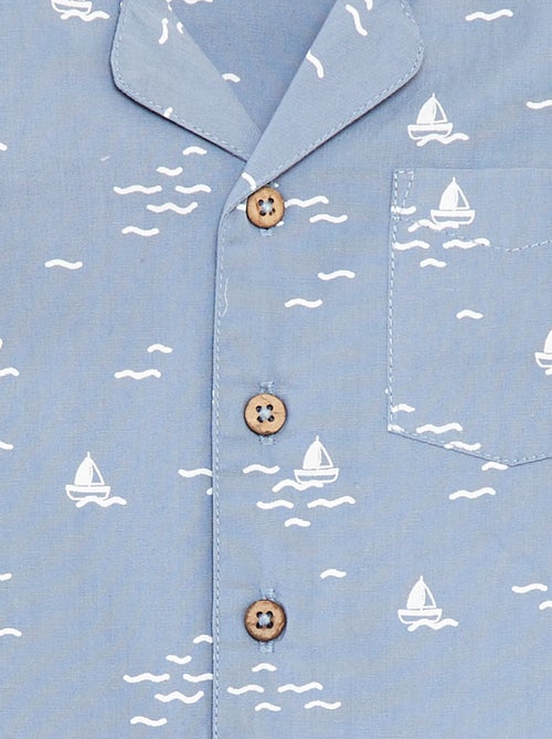 Camisa de manga curta com motivo - Kiabi