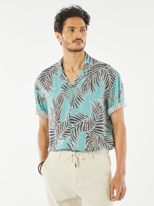 Camisa de manga curta com motivo - Kiabi